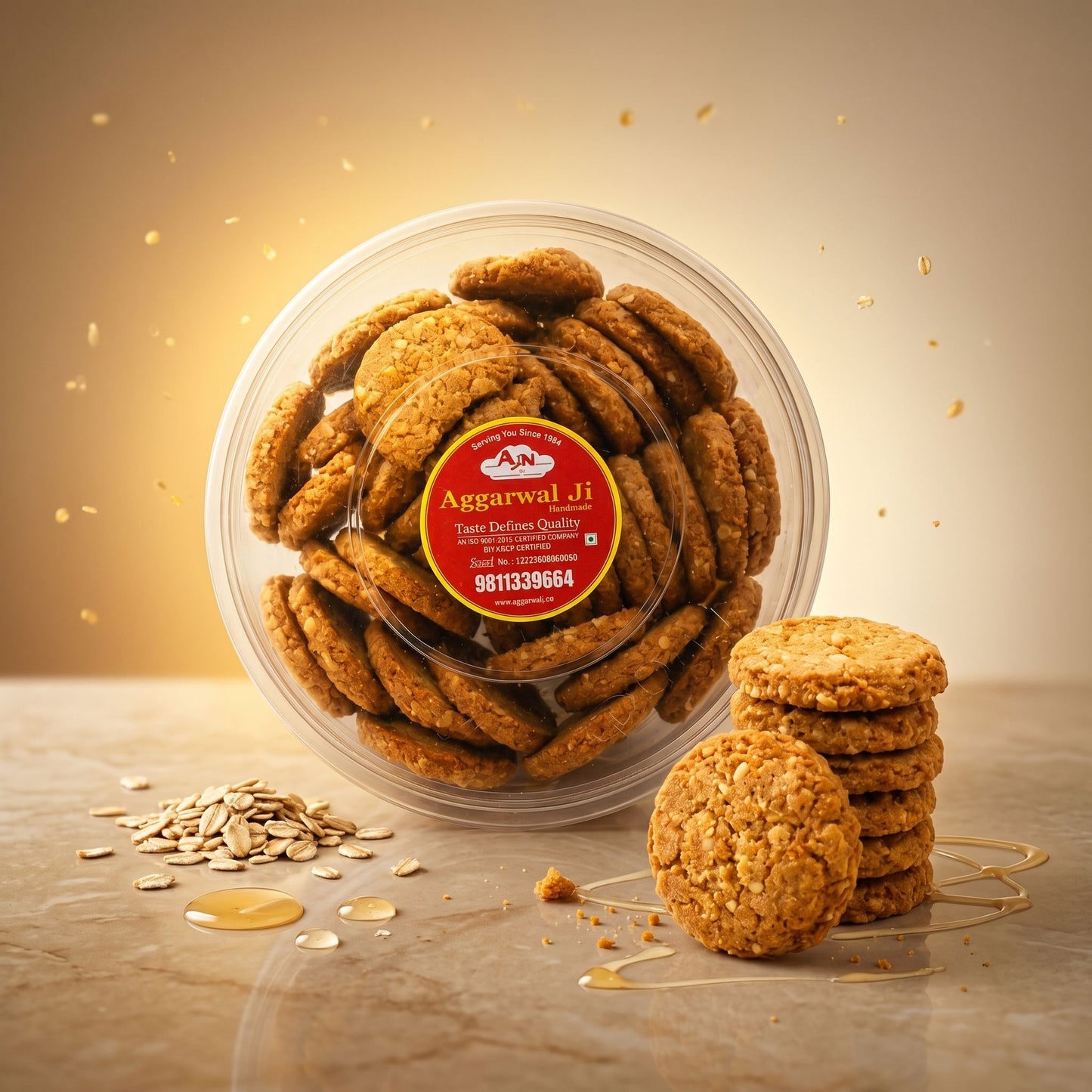 HONEY OATS COOKIES