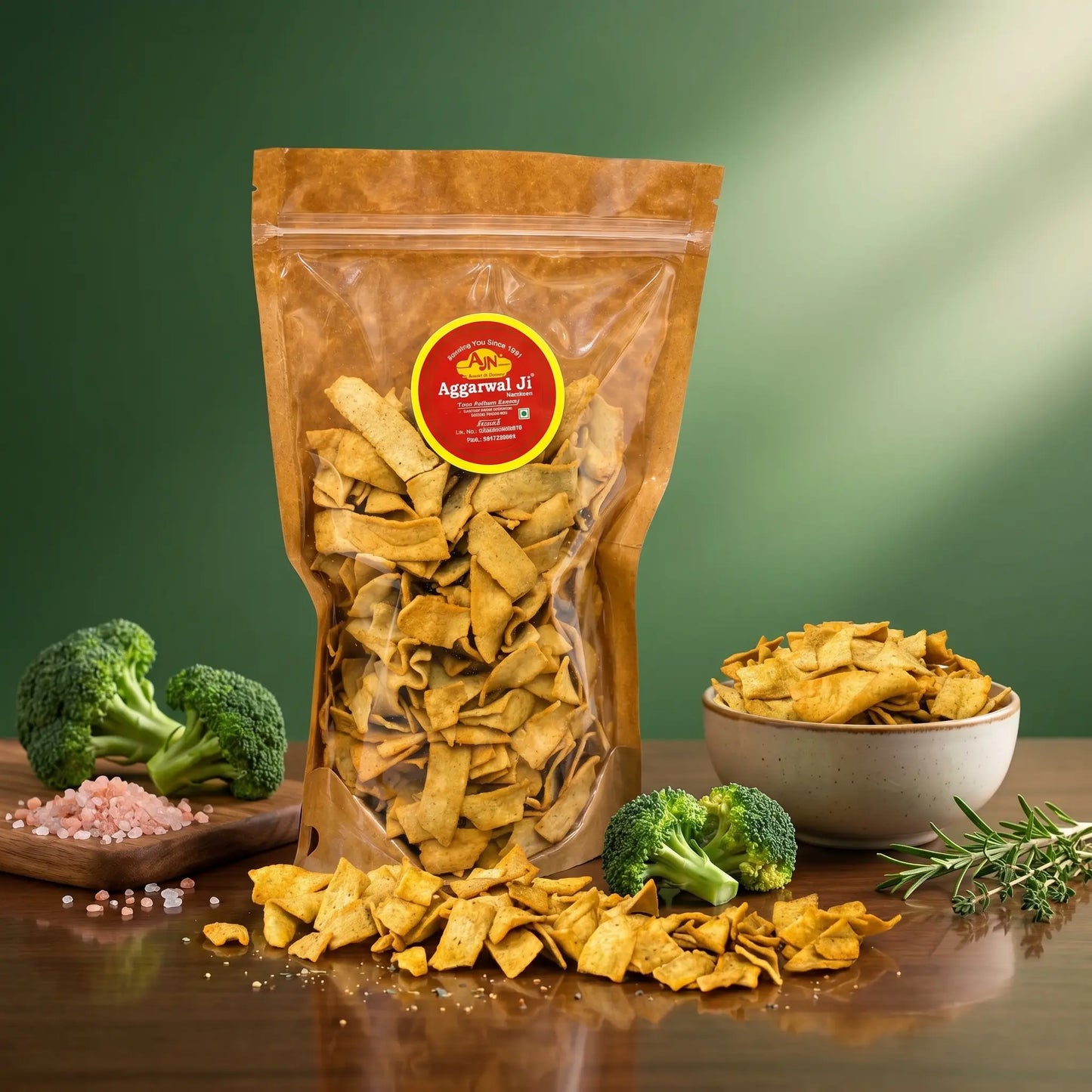 BAKED BROCCOLI CHIPS