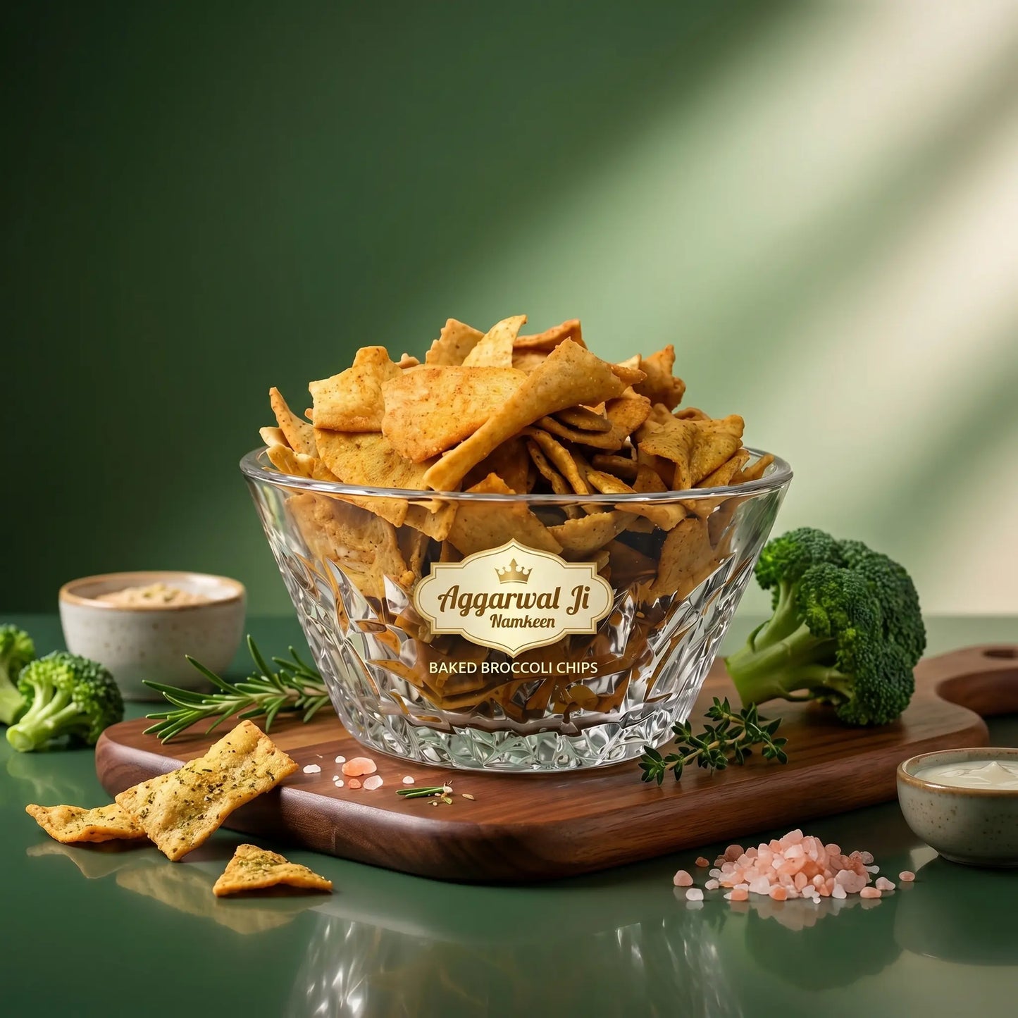 BAKED BROCCOLI CHIPS