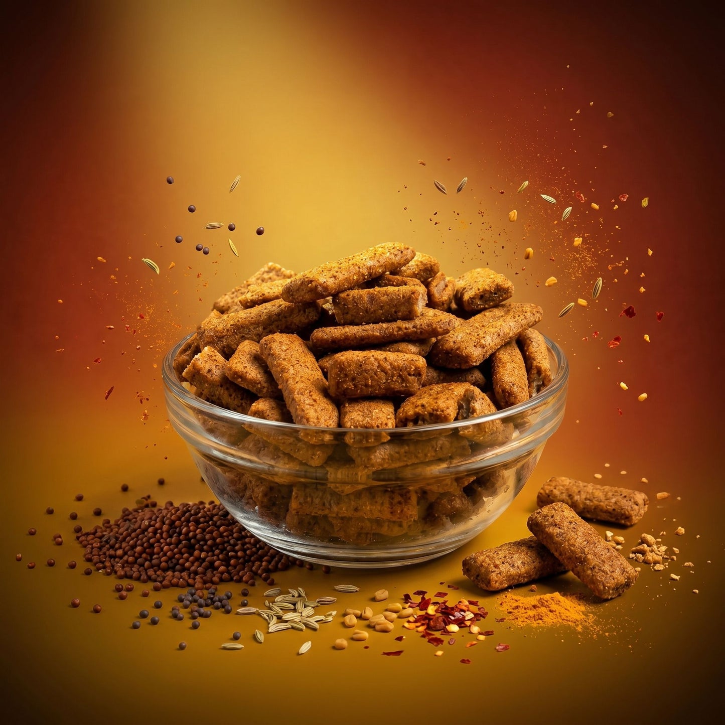 BAKED RAGI ACHAARI BITES